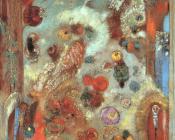 奥蒂诺 雷东 : Stained Glass Window (Allegory)